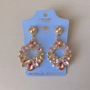 NWT Eye Candy Los angeles statement cubic zicronia drop earrings